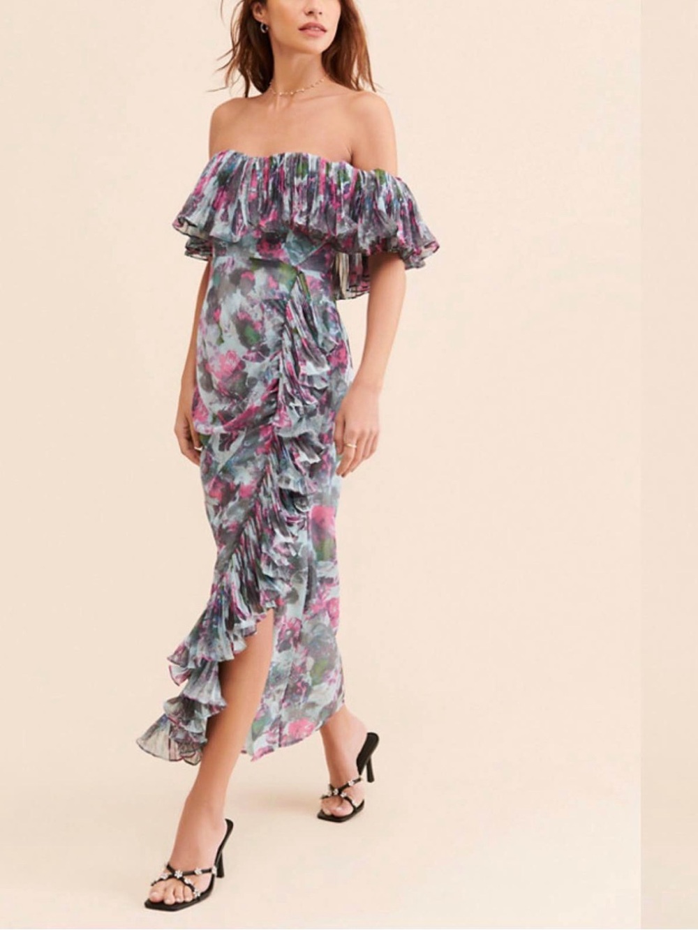 Anthropologie Hutch Floral Column Dress Size 12. Retail:  $230 Worn once.